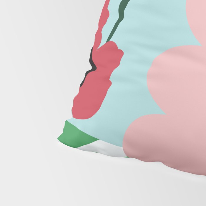 Bold clay florals Pillow Sham Gallery Image 4