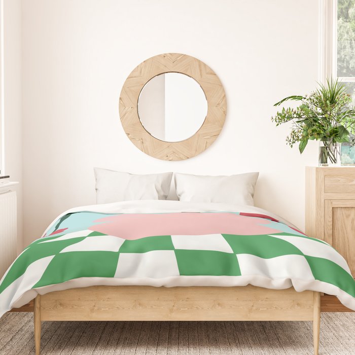 Bold clay florals Duvet Cover Gallery Image 3
