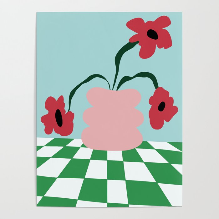 Bold clay florals Poster Gallery Image 4
