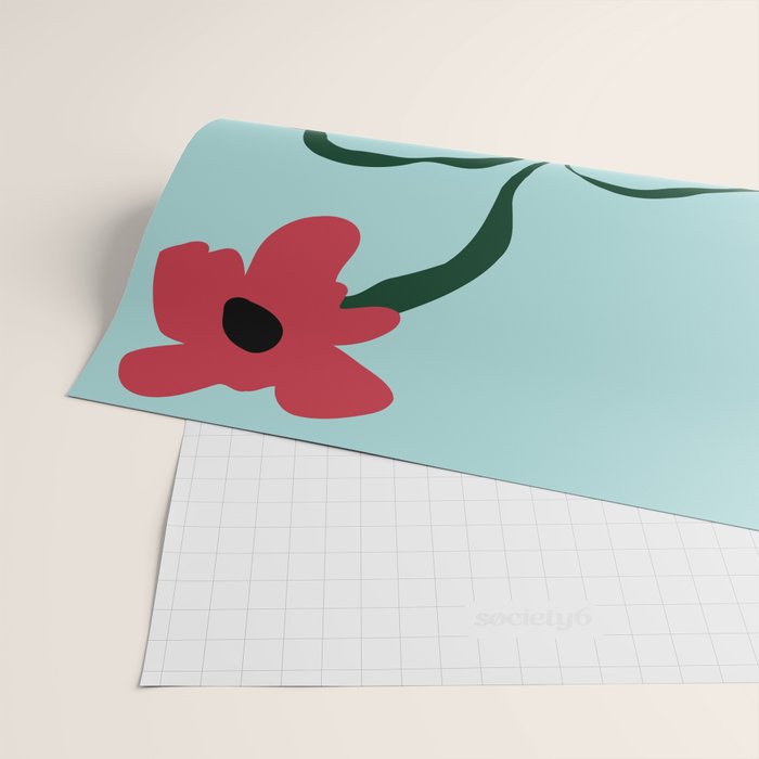 Bold clay florals Wrapping Paper Gallery Image 2