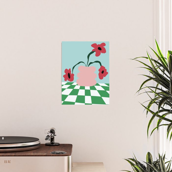 Bold clay florals Poster Gallery Image 2