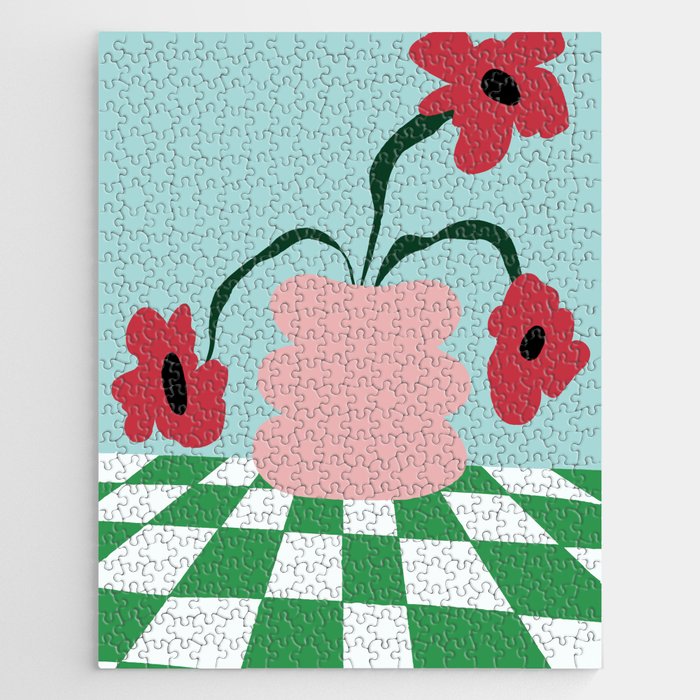 Bold clay florals Jigsaw Puzzle Gallery Image 1