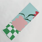 Bold clay florals Yoga Mat Gallery Image 1