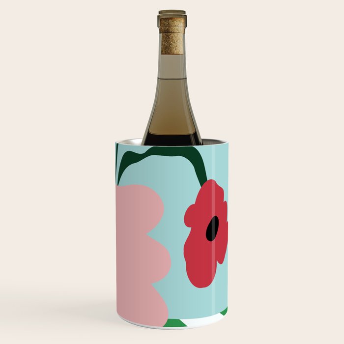 Bold clay florals Wine Chiller Gallery Image 3