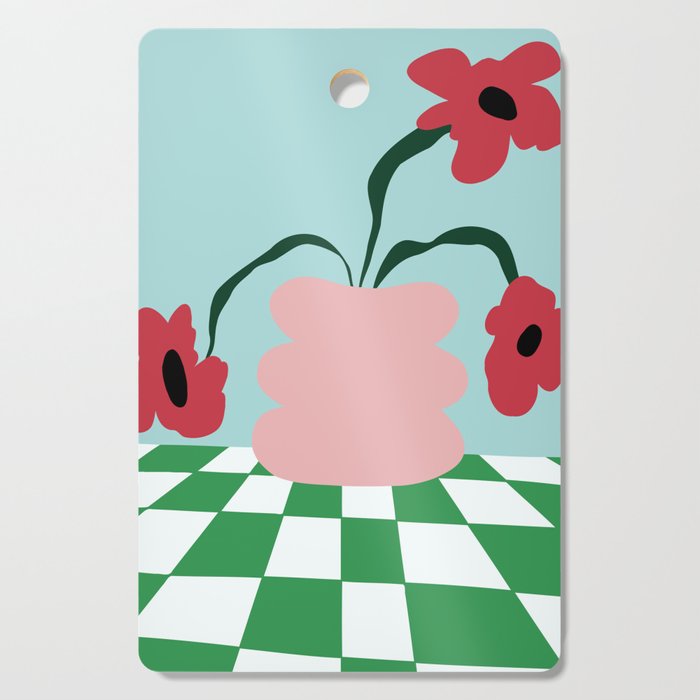 Bold clay florals Cutting Board Gallery Image 1