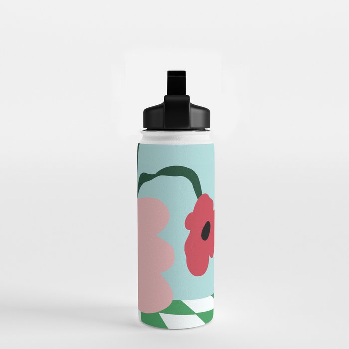 Bold clay florals Water Bottle Gallery Image 2