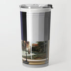 Garage Sale Painting of Peasants with Color Bars Travel Mug Gallery Image 2