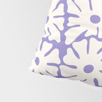 Mid-Century Flowers in Blue & White Pillow Sham Gallery Image 4
