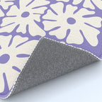 Mid-Century Flowers in Blue & White Rug Gallery Image 4