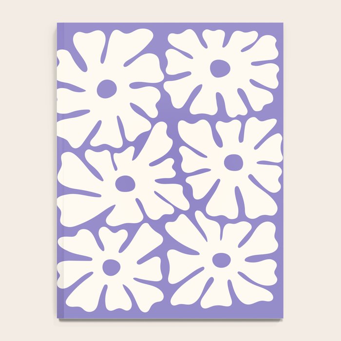 Mid-Century Flowers in Blue & White Notebook Gallery Image 4
