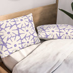 Mid-Century Flowers in Blue & White Pillow Sham Gallery Image 2