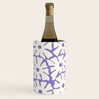 Mid-Century Flowers in Blue & White Wine Chiller Gallery Image 2