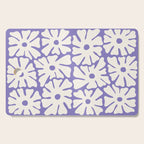 Mid-Century Flowers in Blue & White Cutting Board Gallery Image 1