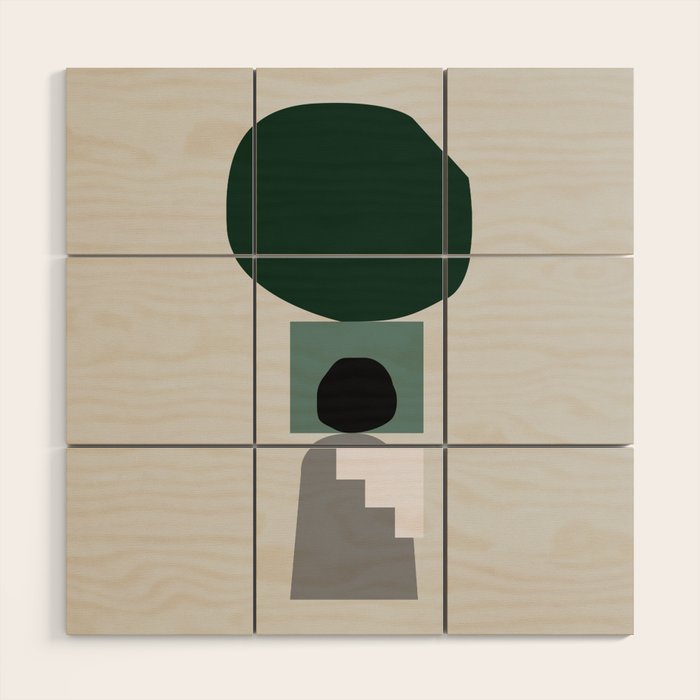 Shape study #3 - Stackable Collection Wood Wall Art Gallery Image 1