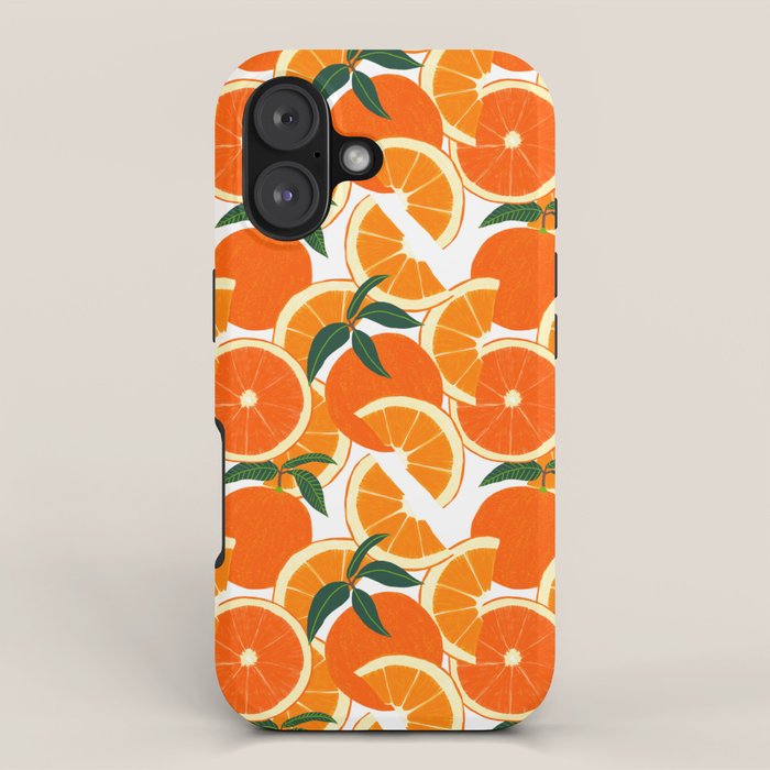Orange Harvest - White iPhone Case Gallery Image 1