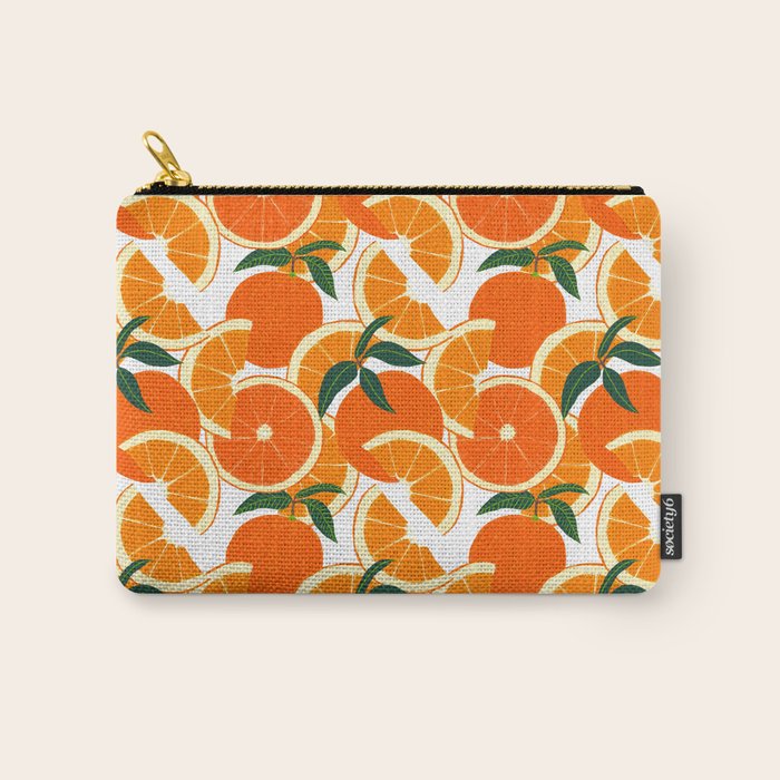 Orange Harvest - White Carry All Pouch Gallery Image 1