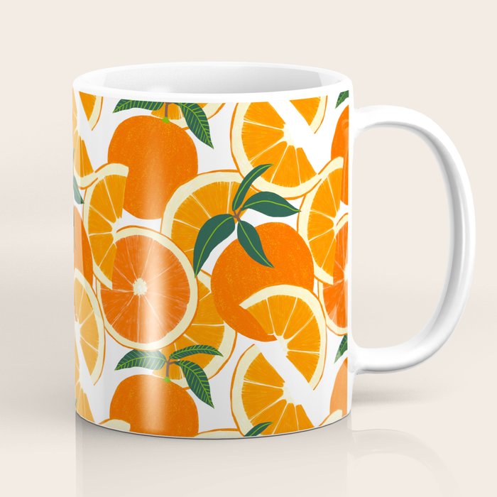 Orange Harvest - White Coffee Mug Gallery Image 1