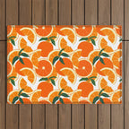 Orange Harvest - White Outdoor Rug Gallery Image 1