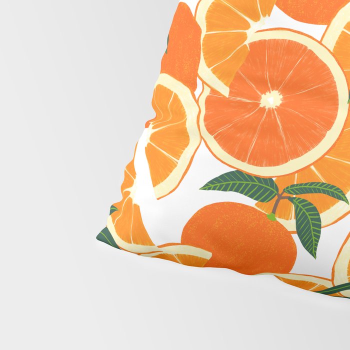 Orange Harvest - White Pillow Sham Gallery Image 4