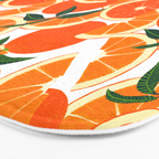 Orange Harvest - White Bath Mat Gallery Image 3