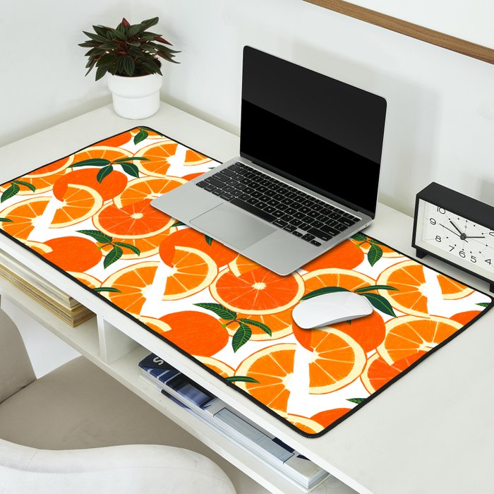 Orange Harvest - White Desk Mat Gallery Image 2
