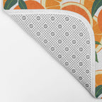 Orange Harvest - White Bath Mat Gallery Image 2