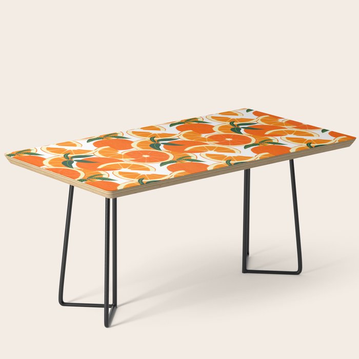 Orange Harvest - White Coffee Table Gallery Image 1