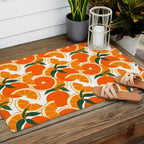 Orange Harvest - White Outdoor Rug Gallery Image 2