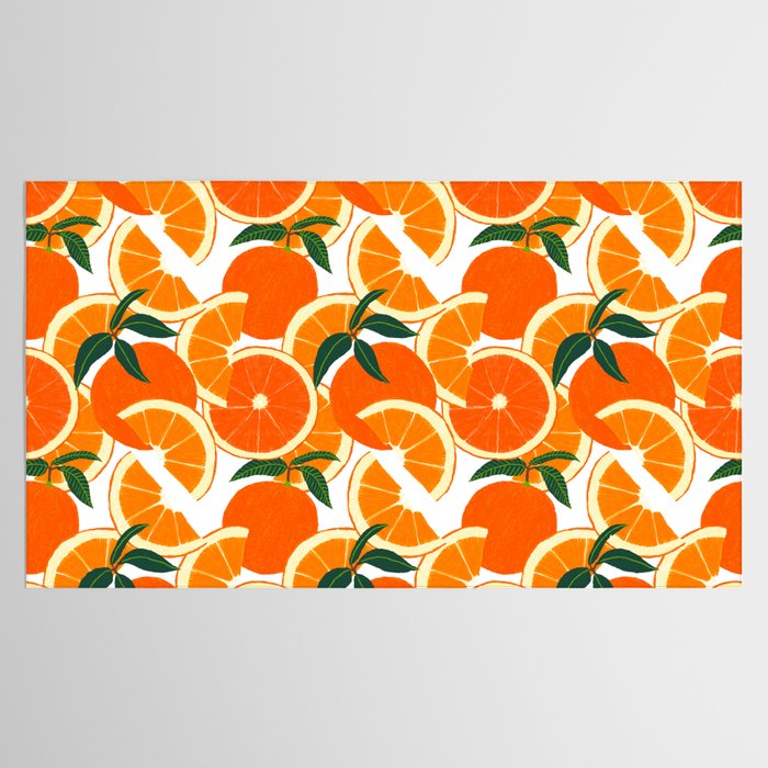 Orange Harvest - White Tablecloth Gallery Image 2