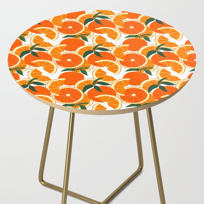 Orange Harvest - White Side Table Gallery Image 2