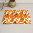 Orange Harvest - White Rug Gallery Image 1