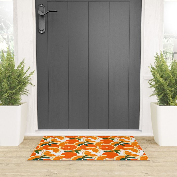 Orange Harvest - White Welcome Mat Gallery Image 3