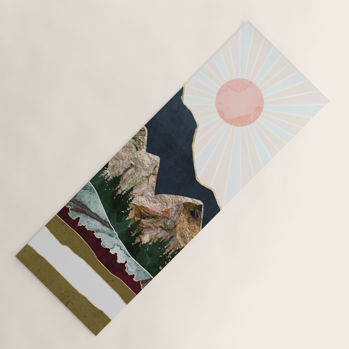 Retro Autumn Vista Yoga Mat Gallery Image 1