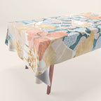 Coral Spring Garden Tablecloth Gallery Image 1