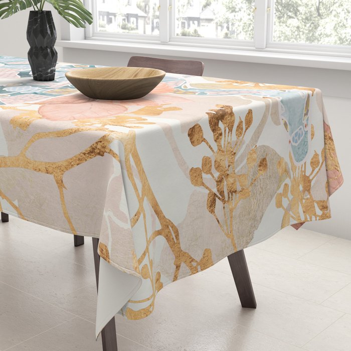 Coral Spring Garden Tablecloth Gallery Image 3