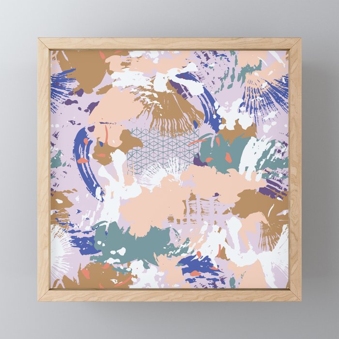 Abstract brush stroke madness Mini Art Print Gallery Image 1
