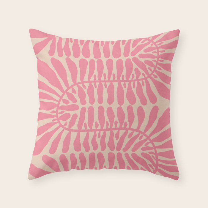 One Hundred-Leaved Plant #9 Throw Pillow Gallery Image 1