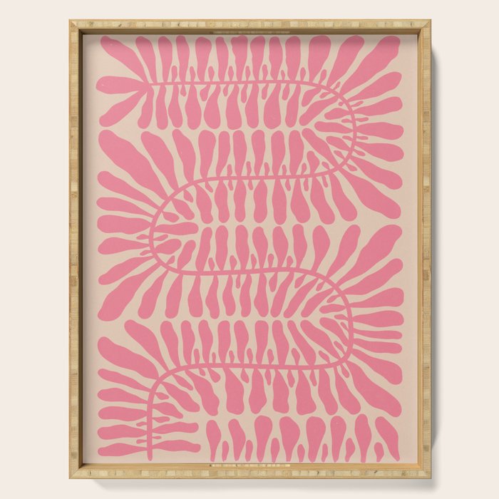 One Hundred-Leaved Plant #9 Serving Tray Gallery Image 1