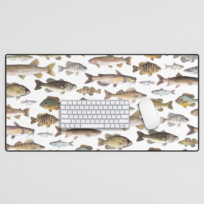 Midwest Freshwater Fish Desk Mat Gallery Image 1