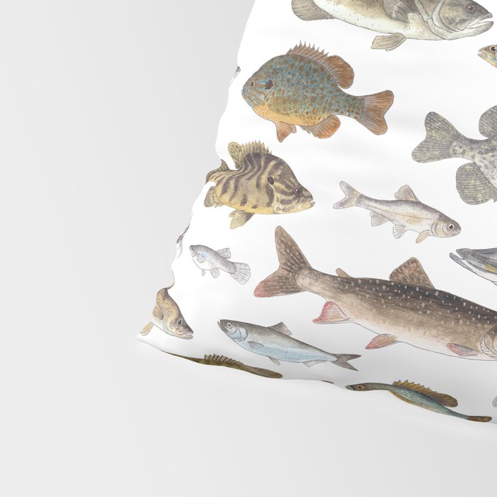 Midwest Freshwater Fish Pillow Sham Gallery Image 4