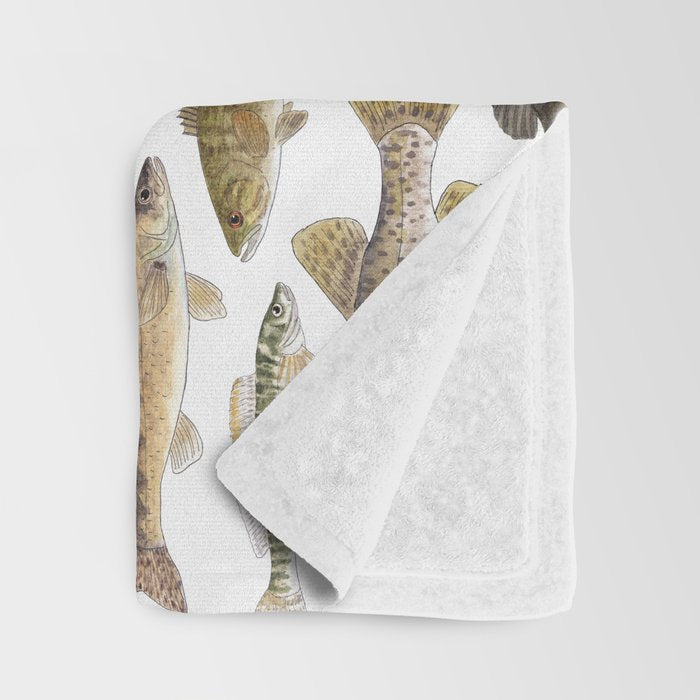 Midwest Freshwater Fish Throw Blanket Gallery Image 3