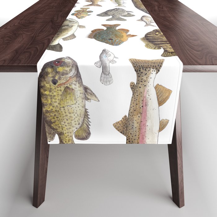 Midwest Freshwater Fish Table Runner Gallery Image 1