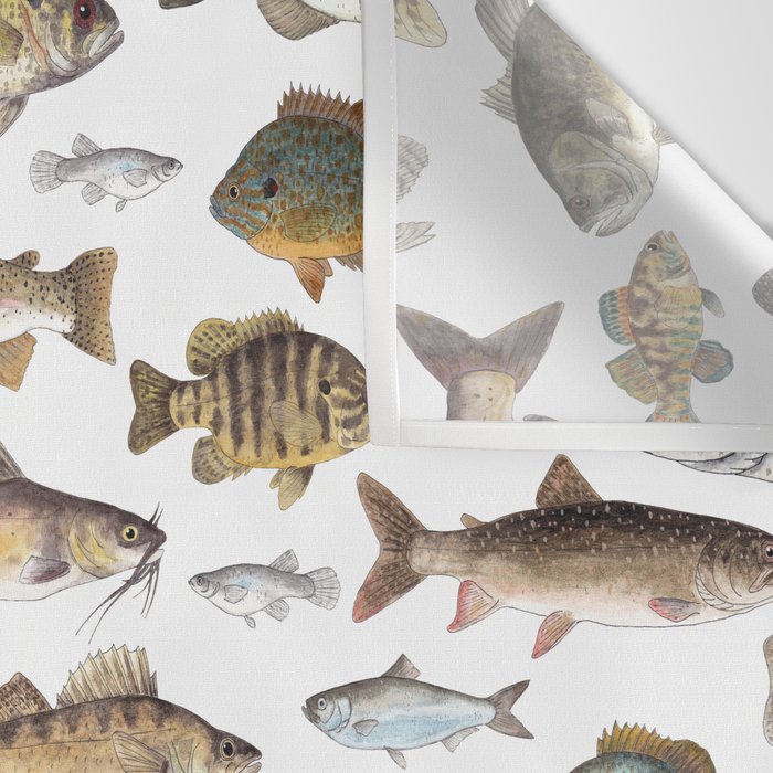 Midwest Freshwater Fish Wall Tapestry Gallery Image 3