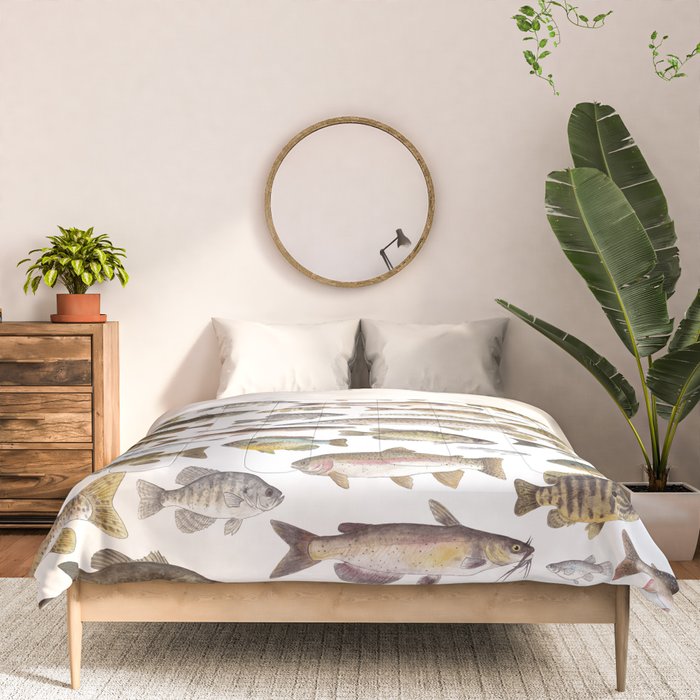 Midwest Freshwater Fish Comforter Gallery Image 3