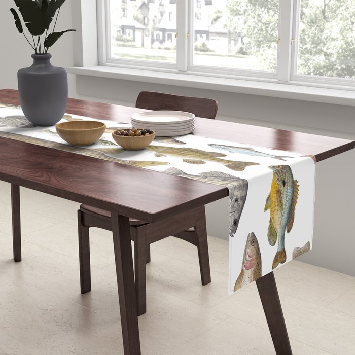 Midwest Freshwater Fish Table Runner Gallery Image 2