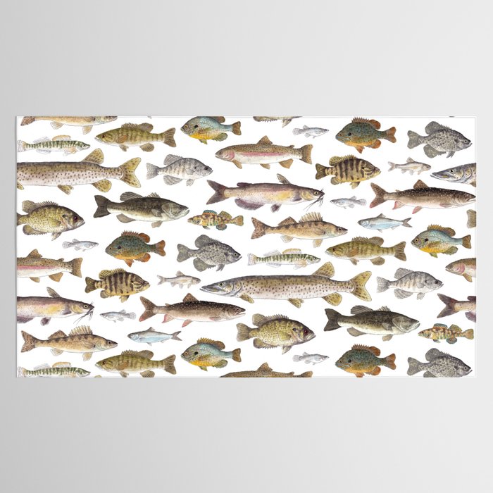 Midwest Freshwater Fish Tablecloth Gallery Image 2