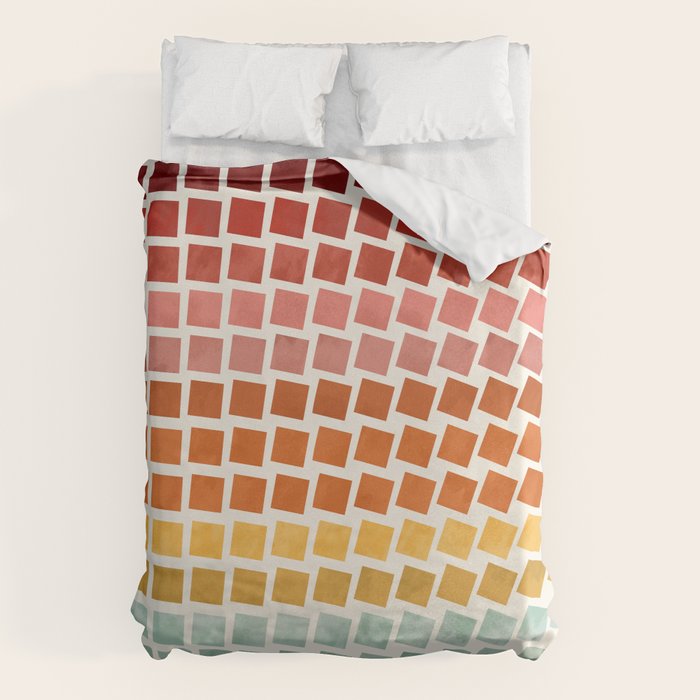 Squares rotation Duvet Cover Gallery Image 1