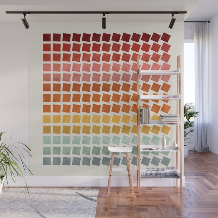 Squares rotation Wall Mural Gallery Image 1