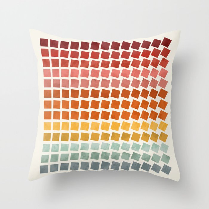 Squares rotation Throw Pillow Gallery Image 6
