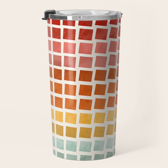 Squares rotation Travel Mug Gallery Image 3